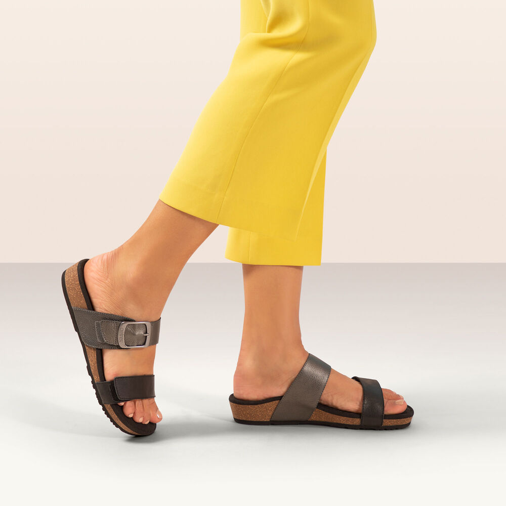 Aetrex Women's Daisy Adjustable Slippers - Lilac | USA GHICLB5